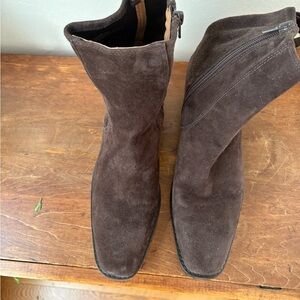 J. Crew Brown Suede Ankle Boots